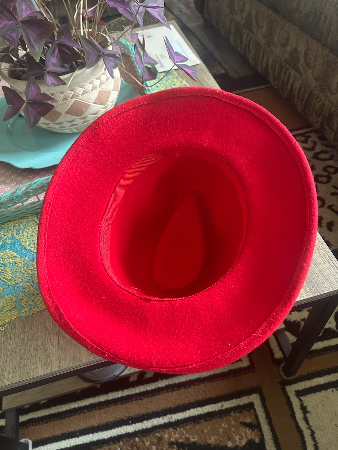 Red Fedora Hat - photo 5