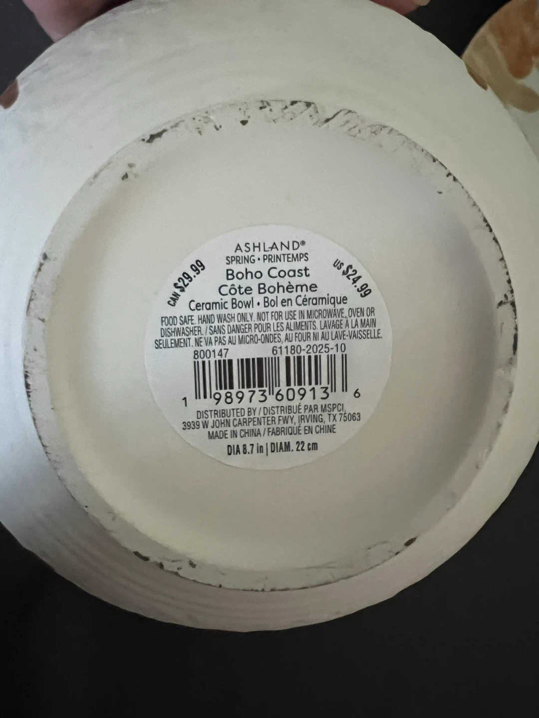 Ashland Boho Coast Ceramic Bowl and Plates Set - photo 2