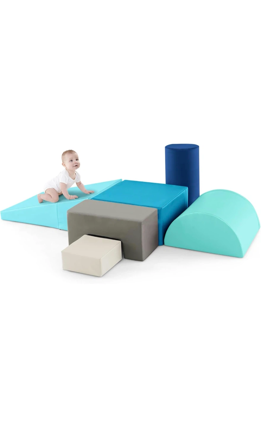 OLAKIDS 6 Pieces Baby Foam Blocks Climbing Toys
