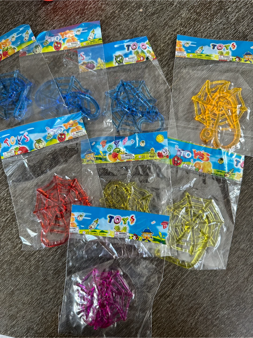 Sticky  Spider Web Toys (Various Colors)