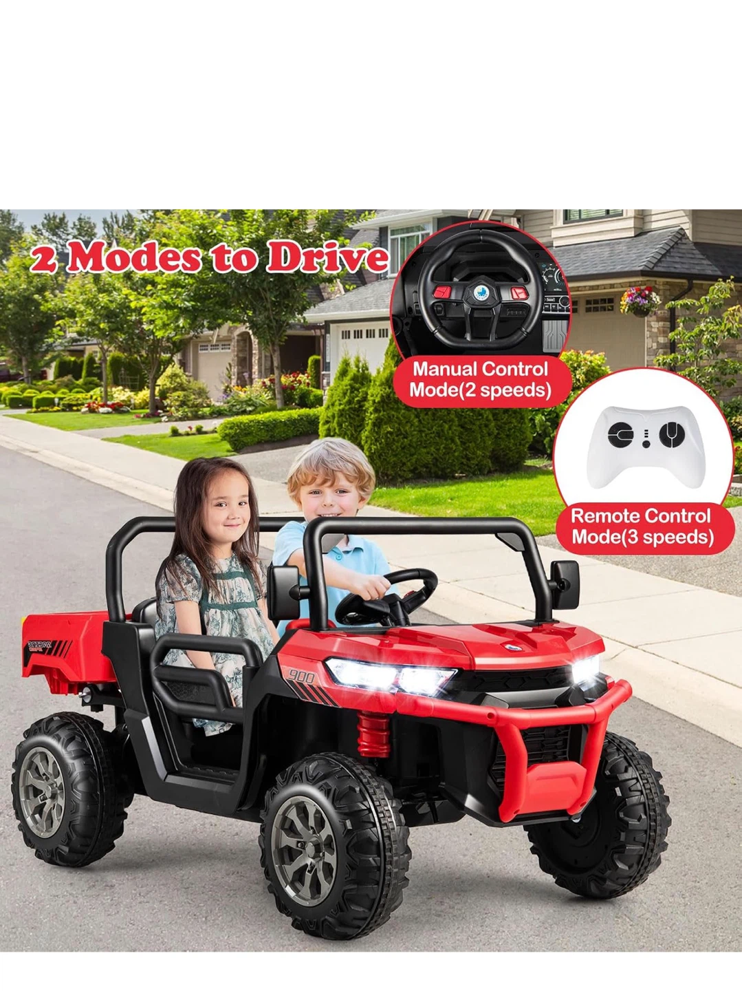 HONEY 24V 2-Seater Ride-On Electric Dump Truck UTV - photo 3