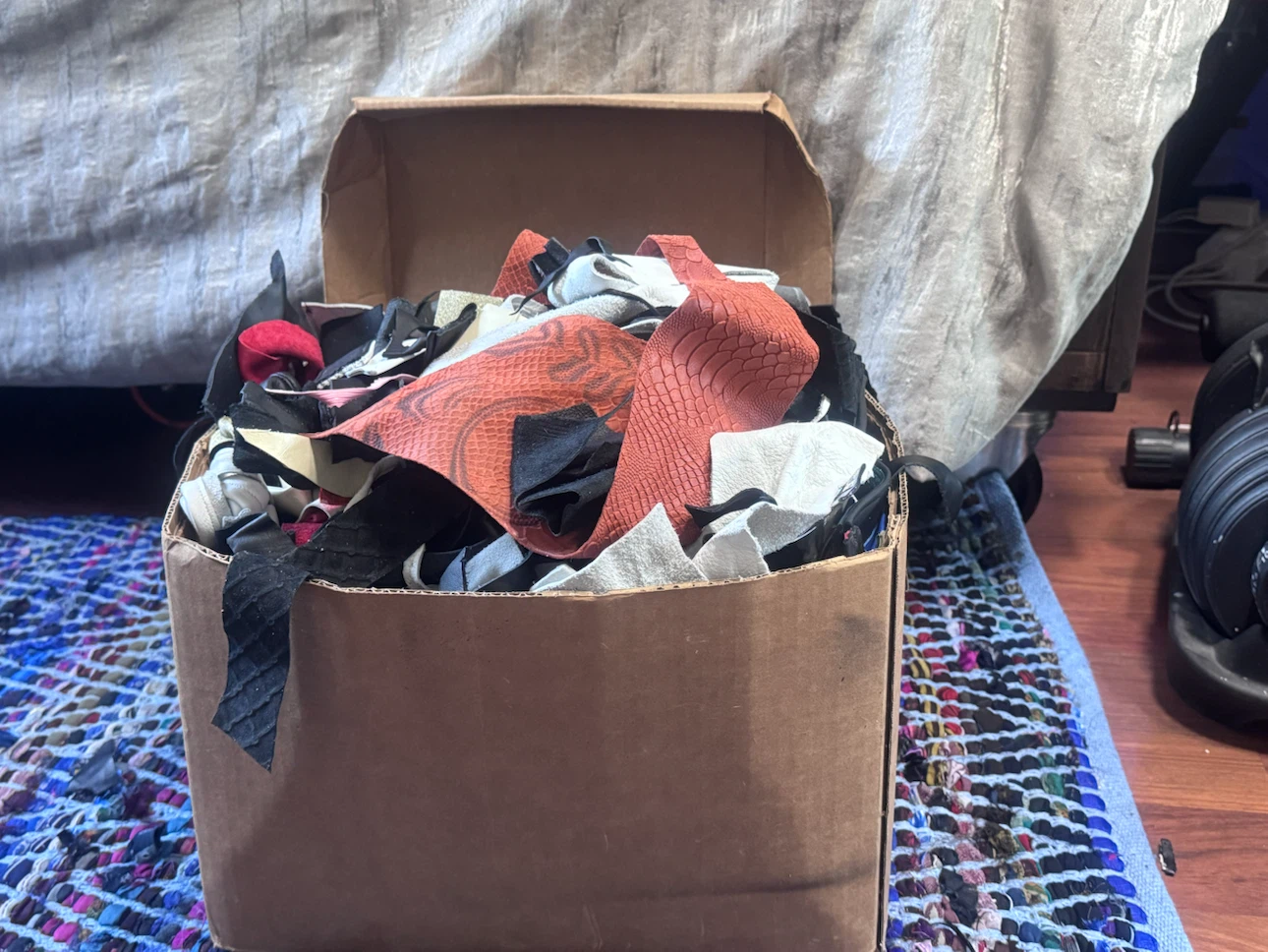 Scrap Leather Assortment for Crafts