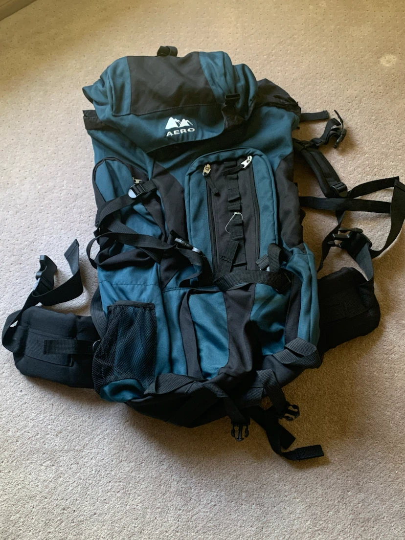 Large Outdoor/Travel Backpack w/Aluminum Back Support