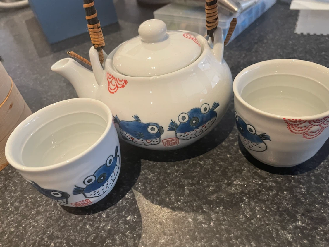 Japanese Teapot and Cups Set