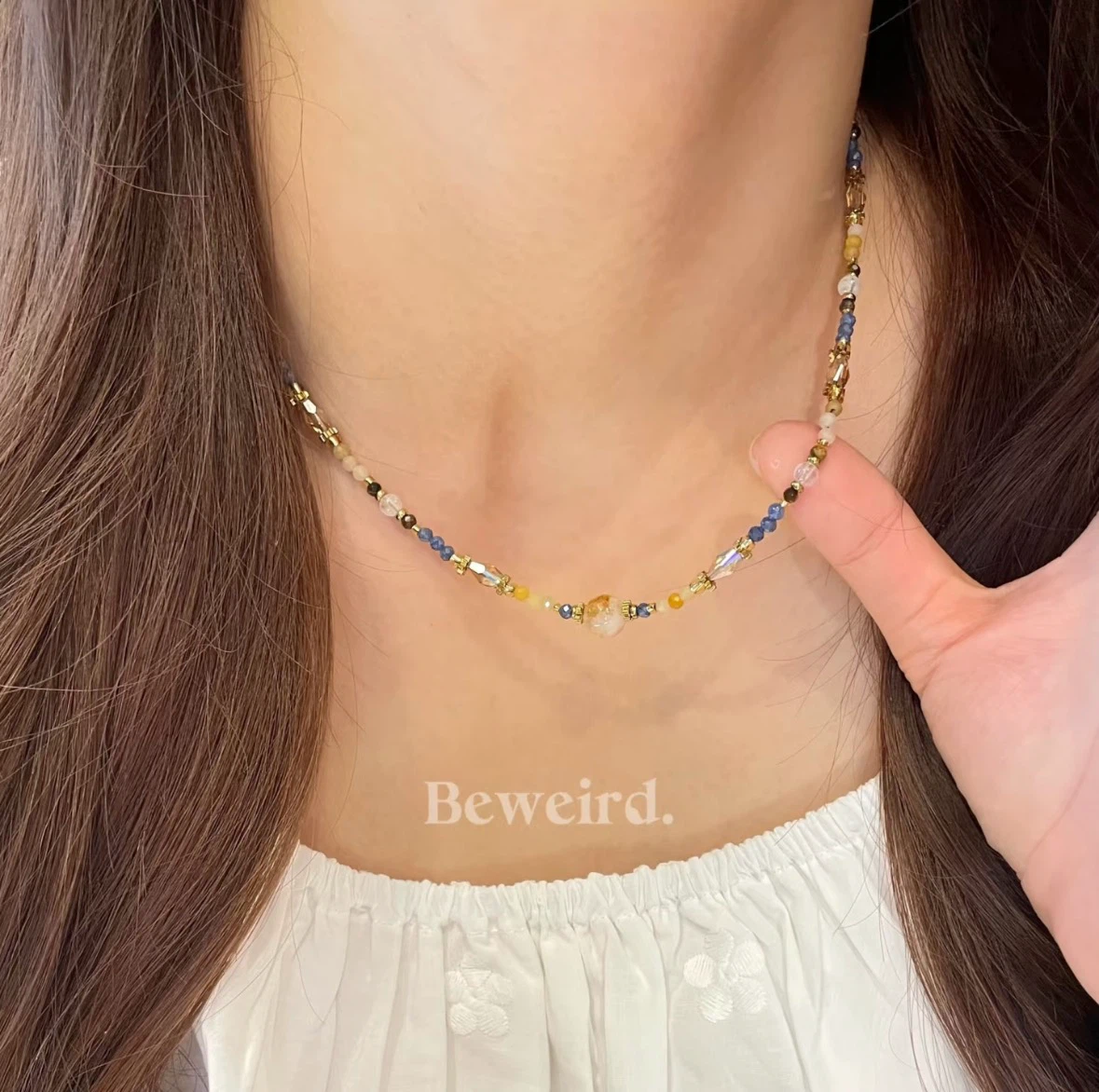 Bewerd. Beaded Heart Charm Necklace - photo 5