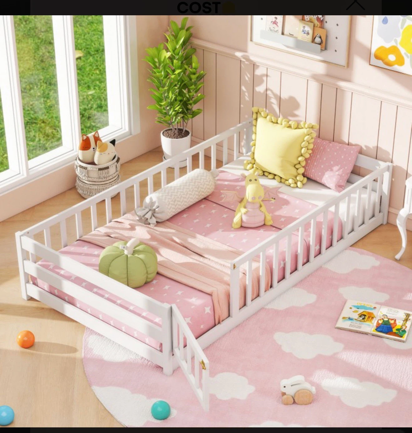 White Toddler Bed with Rails - photo 5