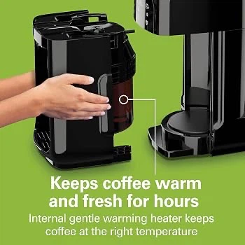 Hamilton Beach One Press Coffee Maker - 12 Cups - Black - photo 2