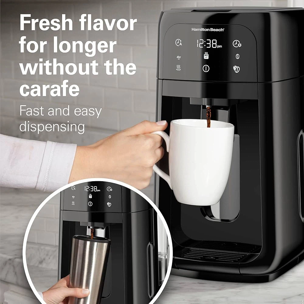 Hamilton Beach One Press Coffee Maker - 12 Cups - Black - photo 3