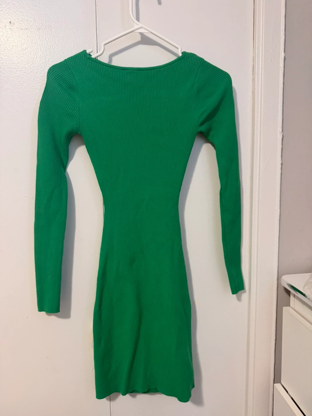 Babaton Ribbed Cutout Mini Dress
