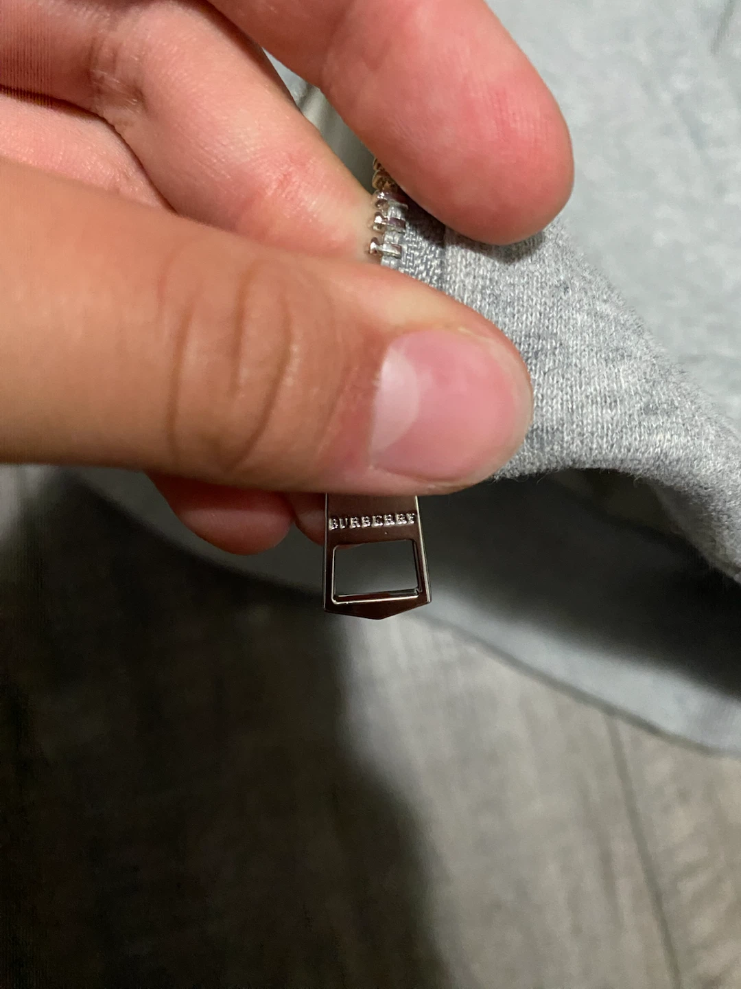 Burberry Grey Zip-Up Hoodie - photo 2