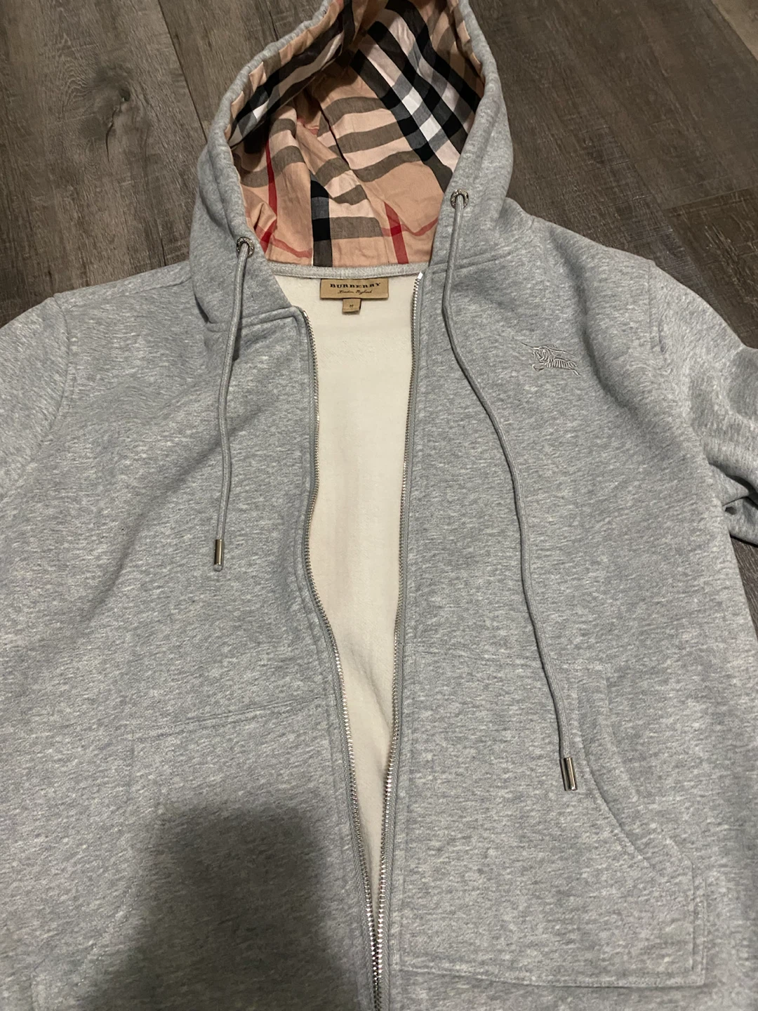 Burberry Grey Zip-Up Hoodie - photo 4