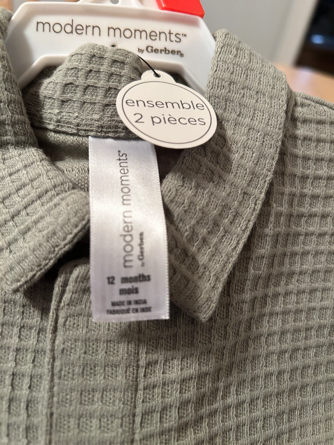 Modern Moments by Gerber Baby Waffle Knit Set - 12 Months - photo 2