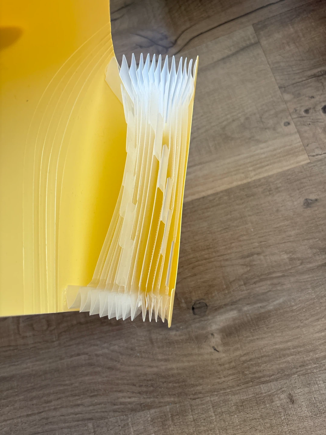 Yellow mini File Folder for cards and receipts - photo 2