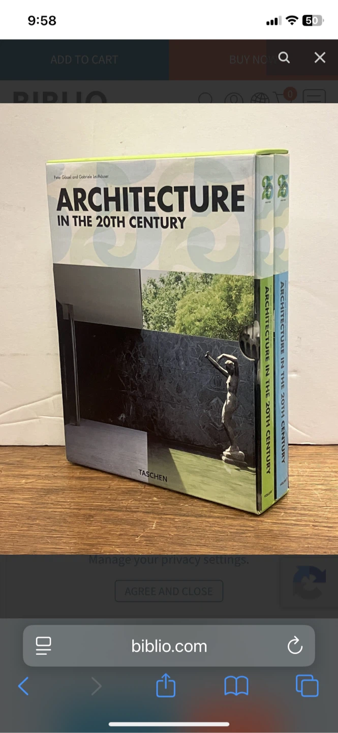 Architecture in the 20th Century Book by Taschen