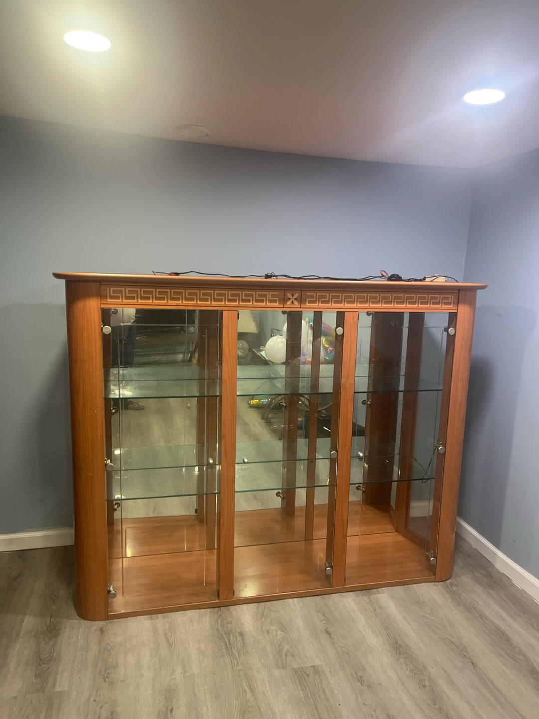Glass Curio Display Cabinet