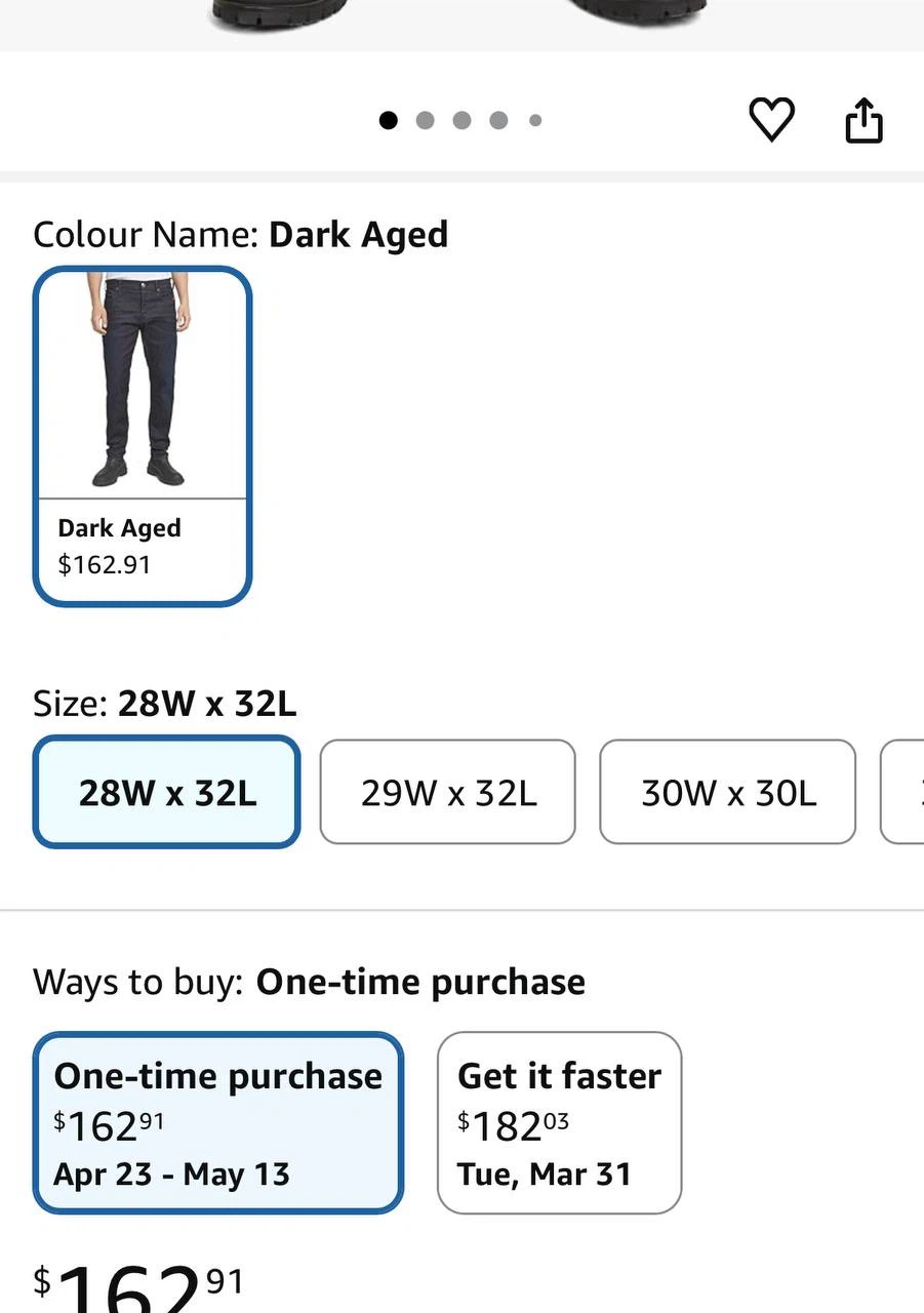 G-Star RAW Blue Tapered Jeans – W29 L32 - photo 5