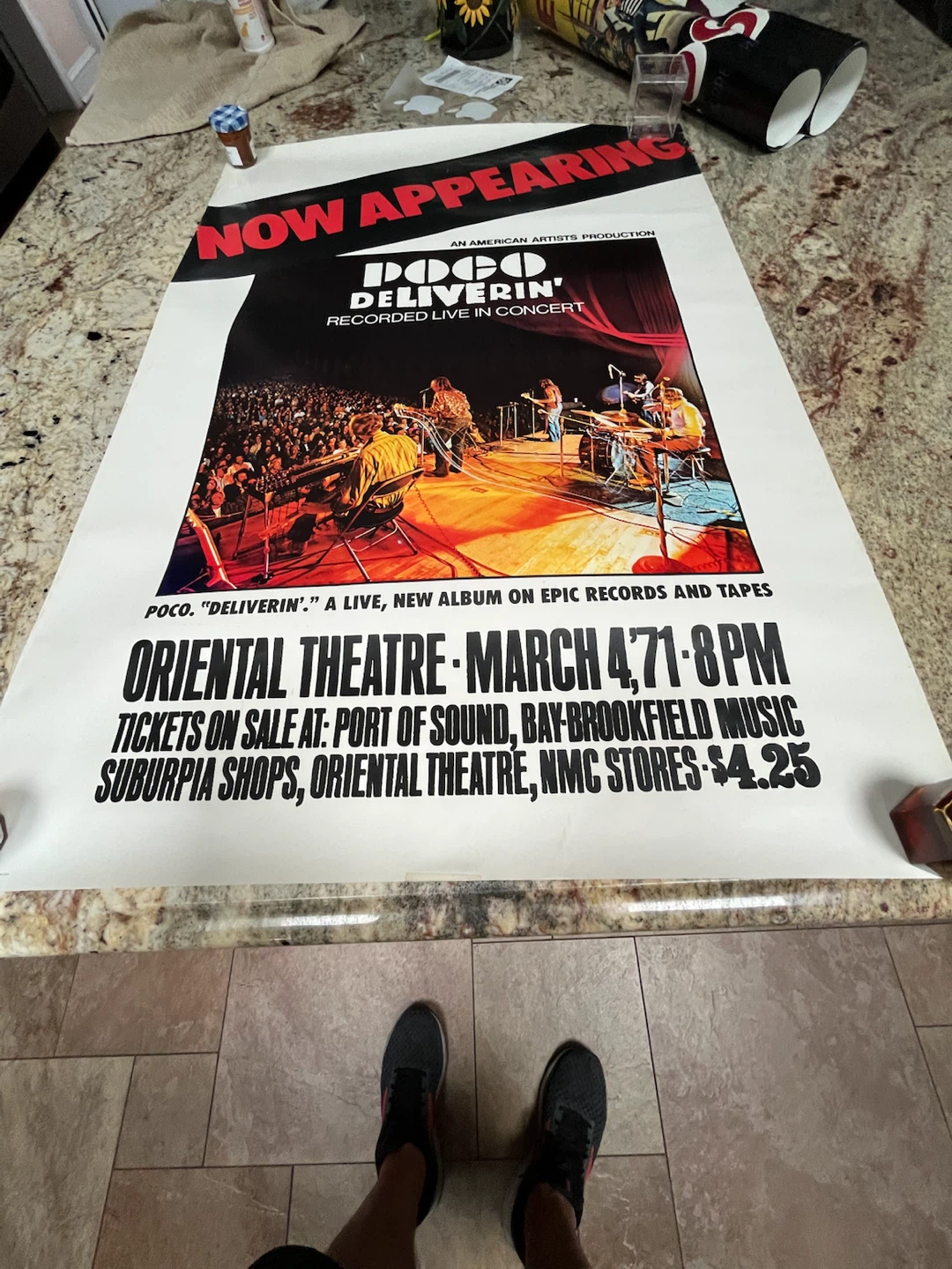 POCO "Deliverin'" Recorded Live in Concert Poster - photo 2