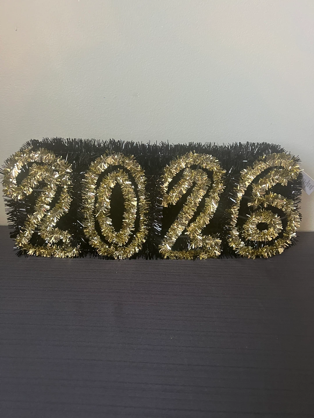 2026 Gold and Black Tinsel Numbers