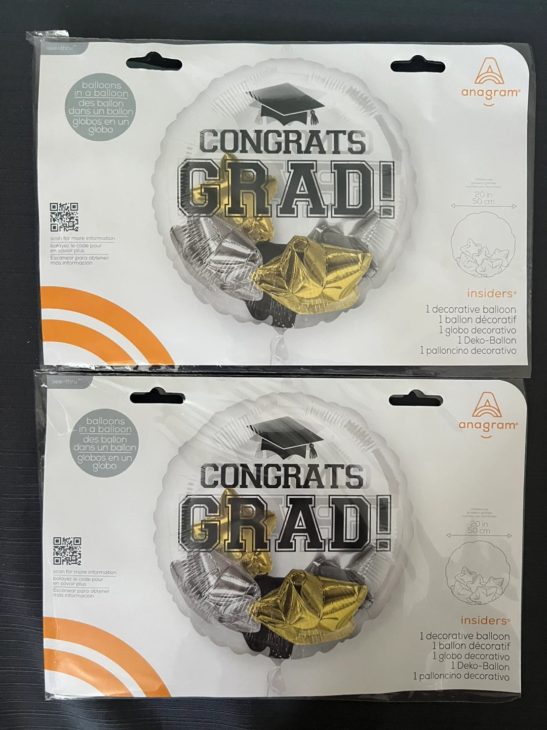 Anagram "Congrats Grad!" Balloon
