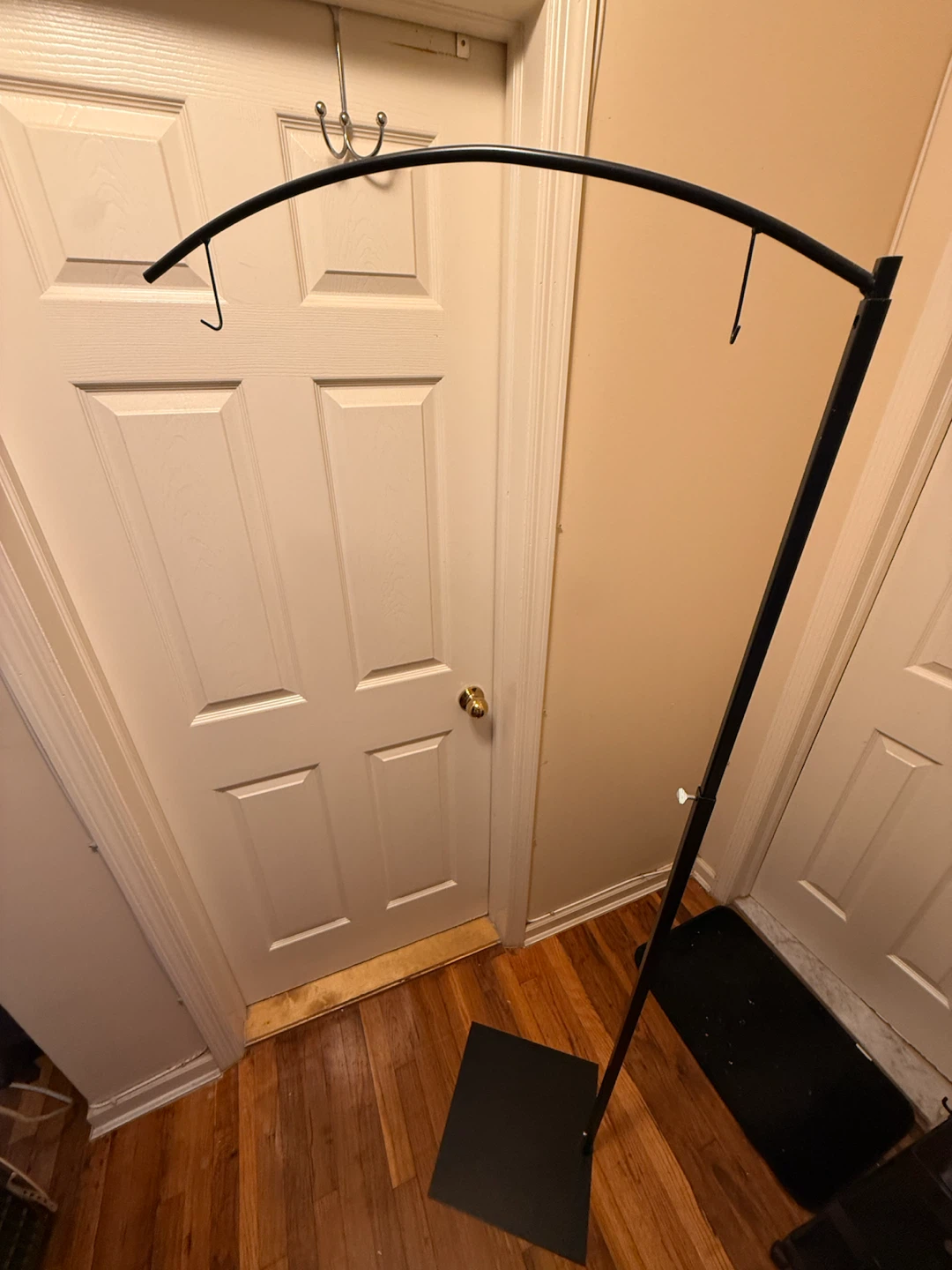 Black Metal Display Stand with Hooks - photo 2