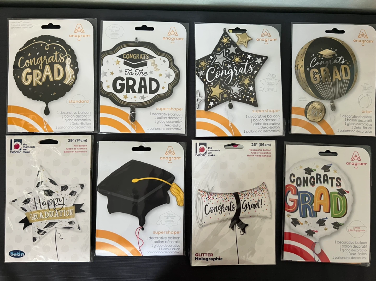 Anagram Graduation Balloons