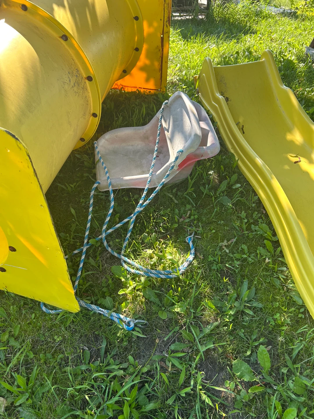 Yellow Playground Slide and Tube Set - photo 4