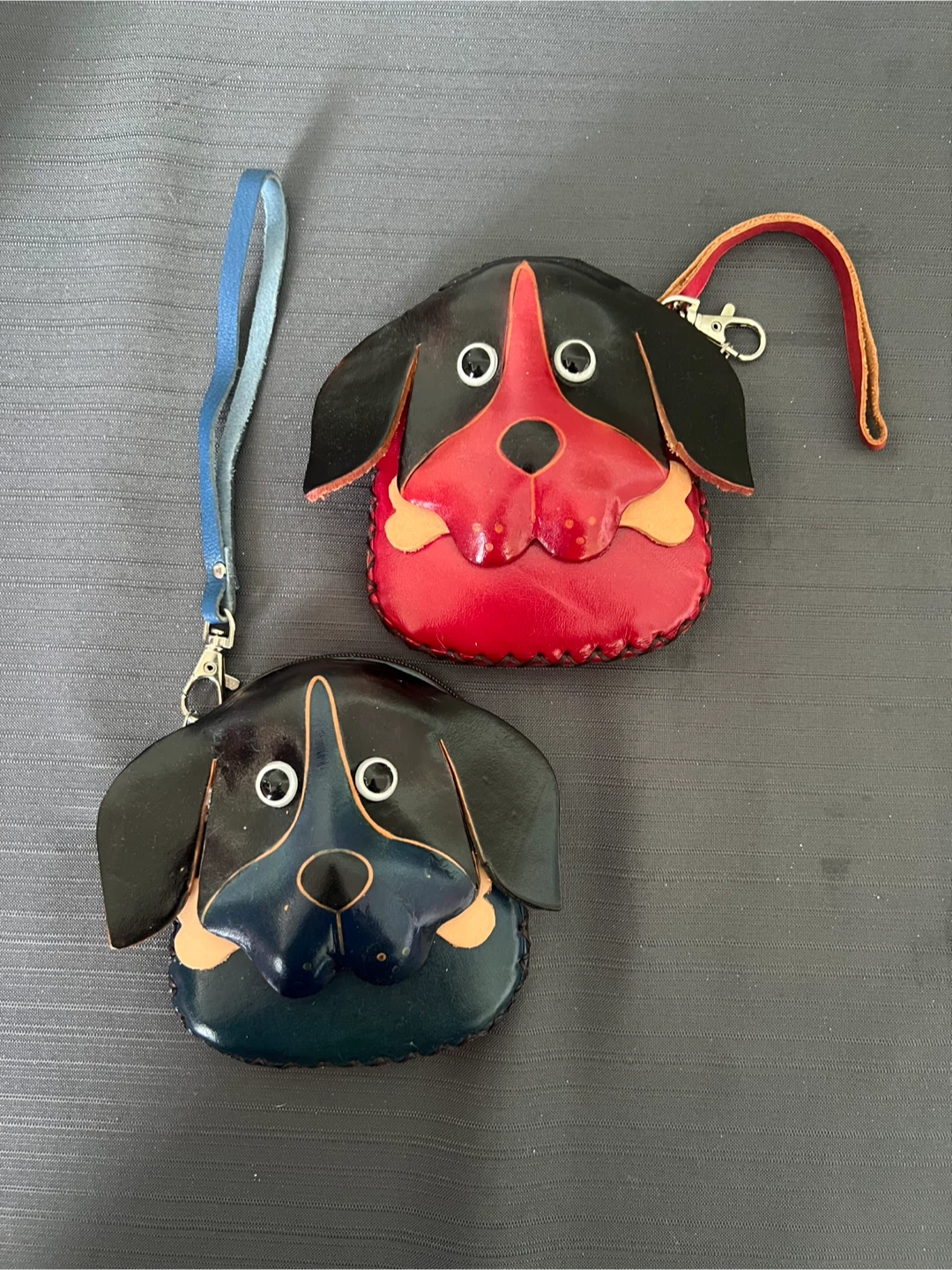 Leather Dog Coin Purses