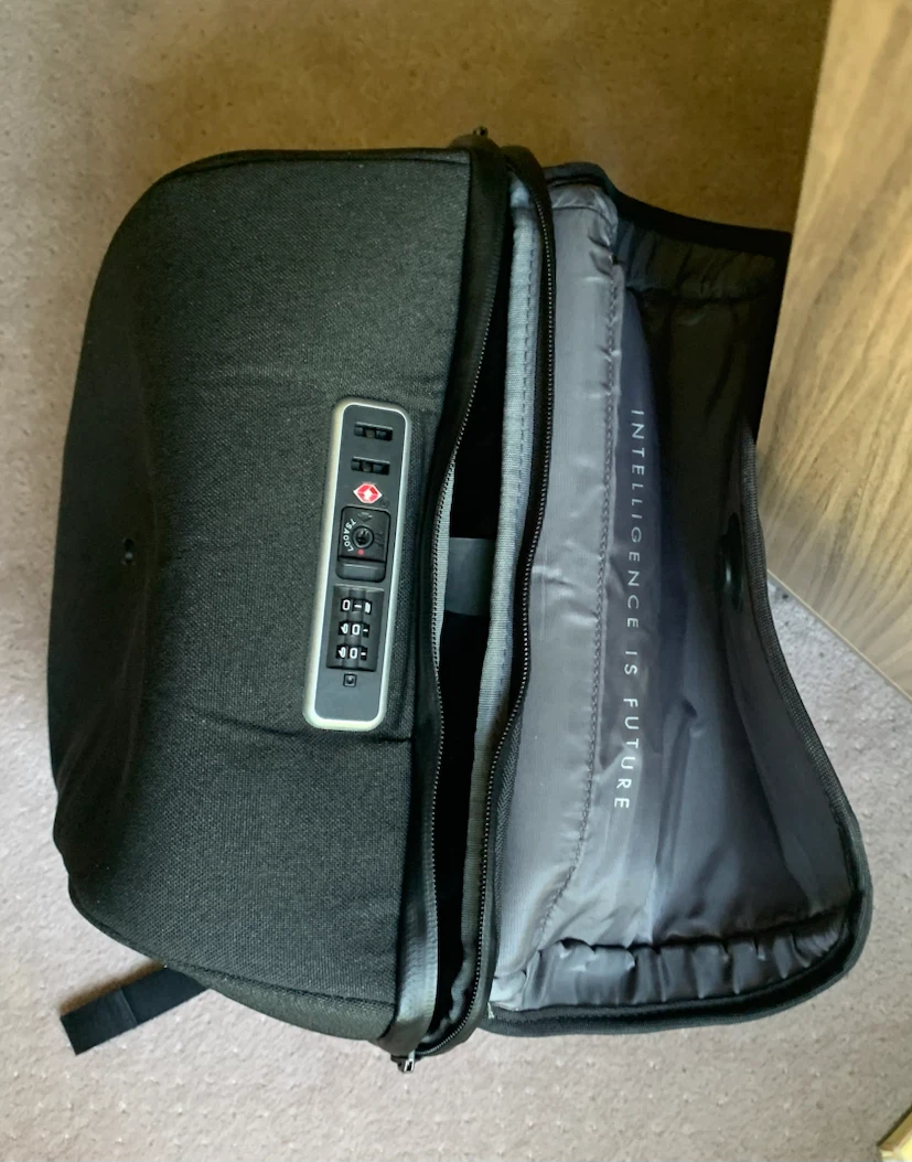 KORIN Black Waterproof Laptop Backpack with TSA Lock - photo 4