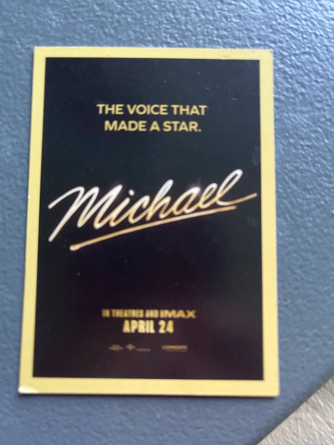 Michael Jackson Movie Card - photo 2