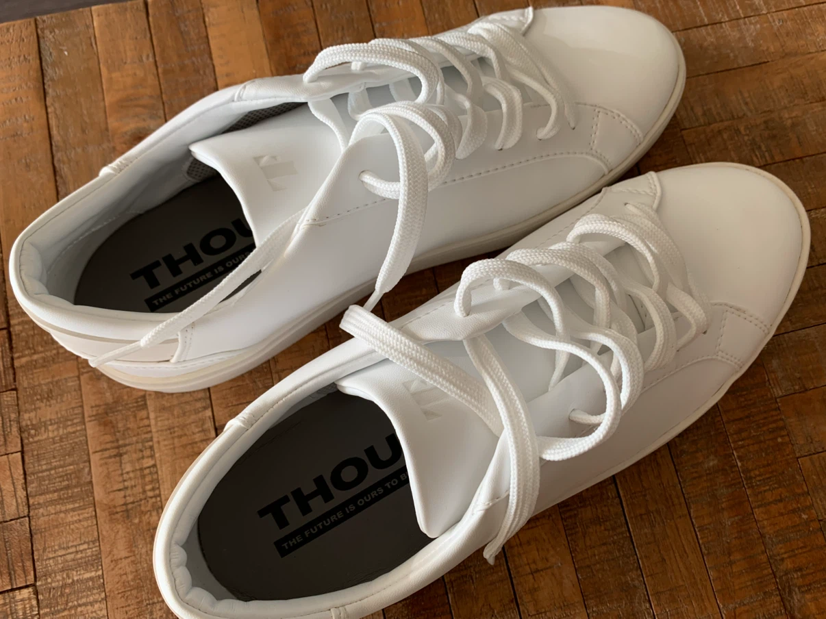 Thousand Fell Men’s Lace Up White Sneakers - photo 2