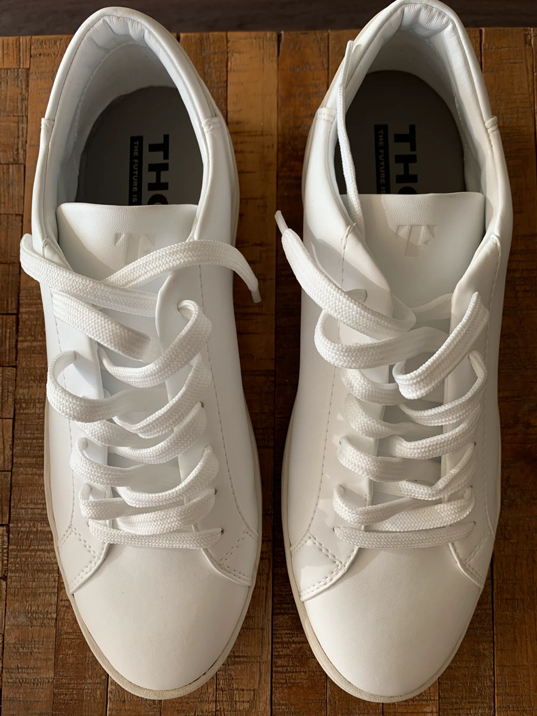 Thousand Fell Men’s Lace Up White Sneakers - photo 4