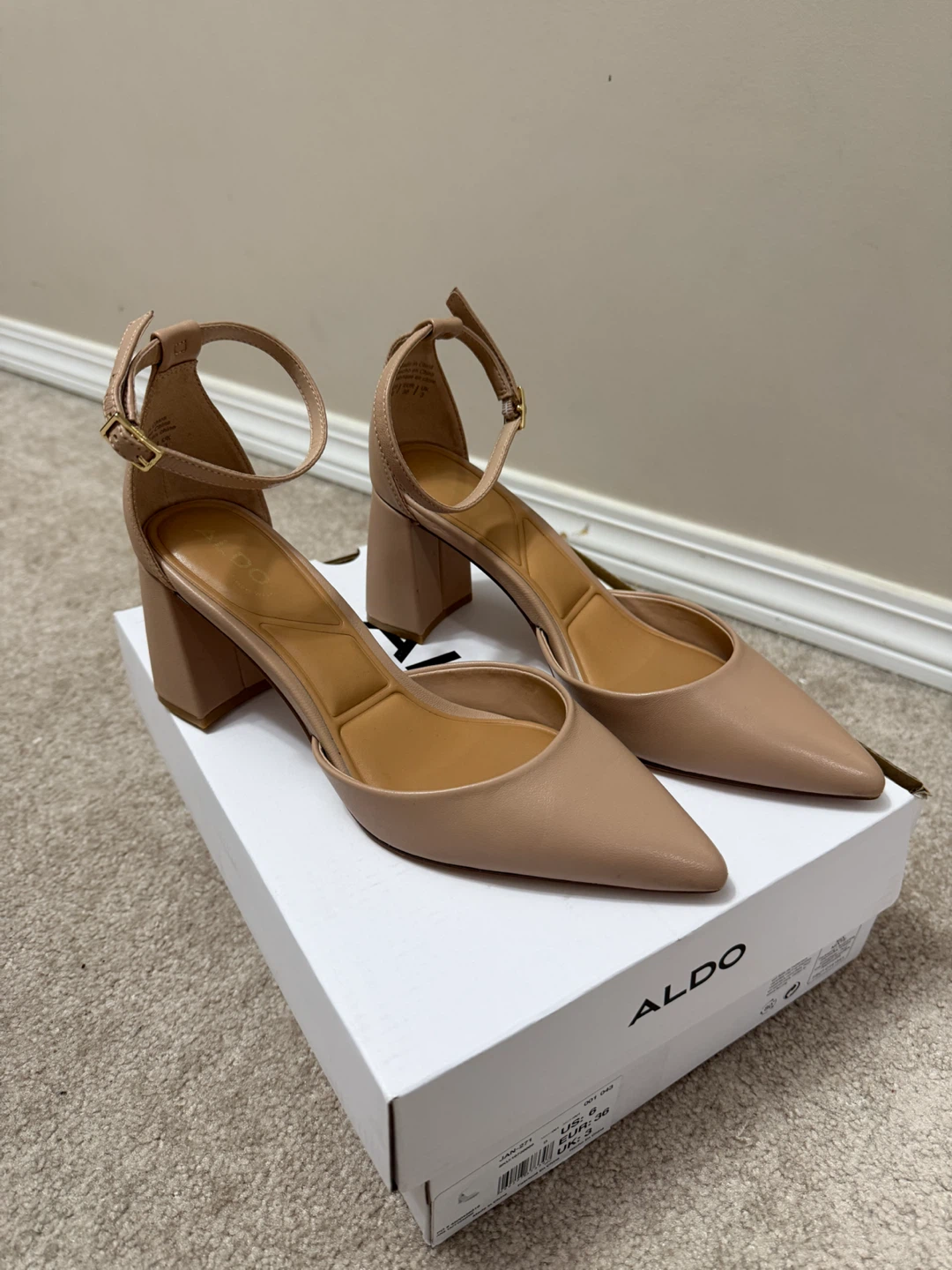 Aldo Women's Jan Pump Heels - Beige Leather