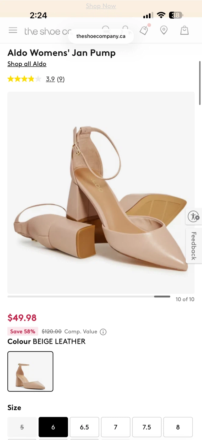Aldo Women's Jan Pump Heels - Beige Leather - photo 4