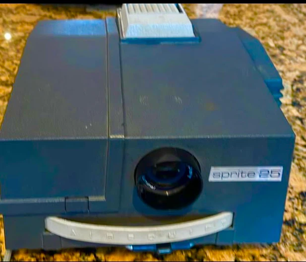 vintage retro photo slide projector with carrousels - photo 2