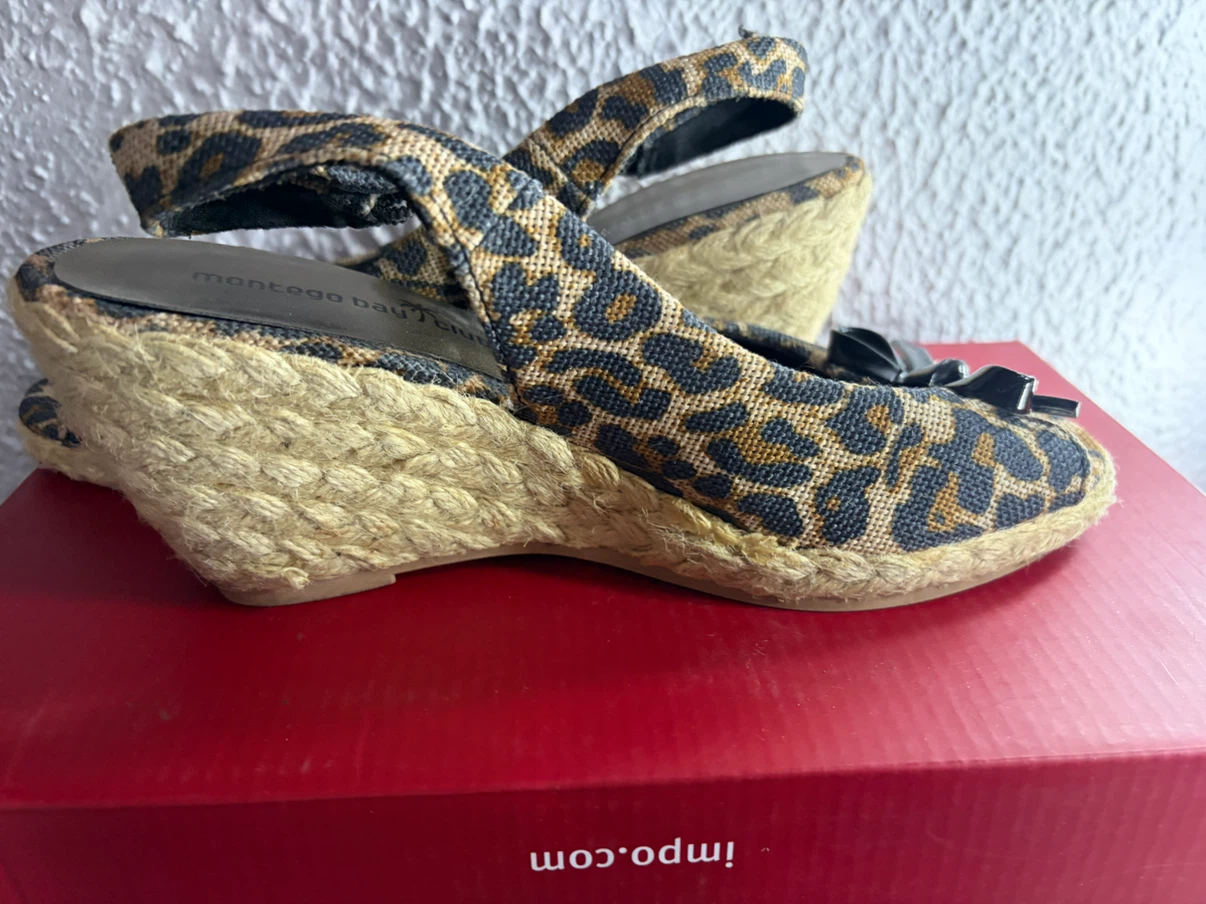 Women’s size 6 Wedge Cheetah Sandals - photo 2