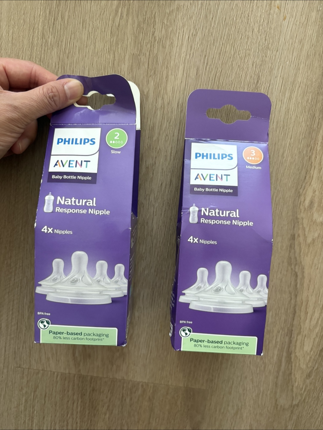 Philips Avent Natural Response Baby Bottle Nipple (size 2&3)