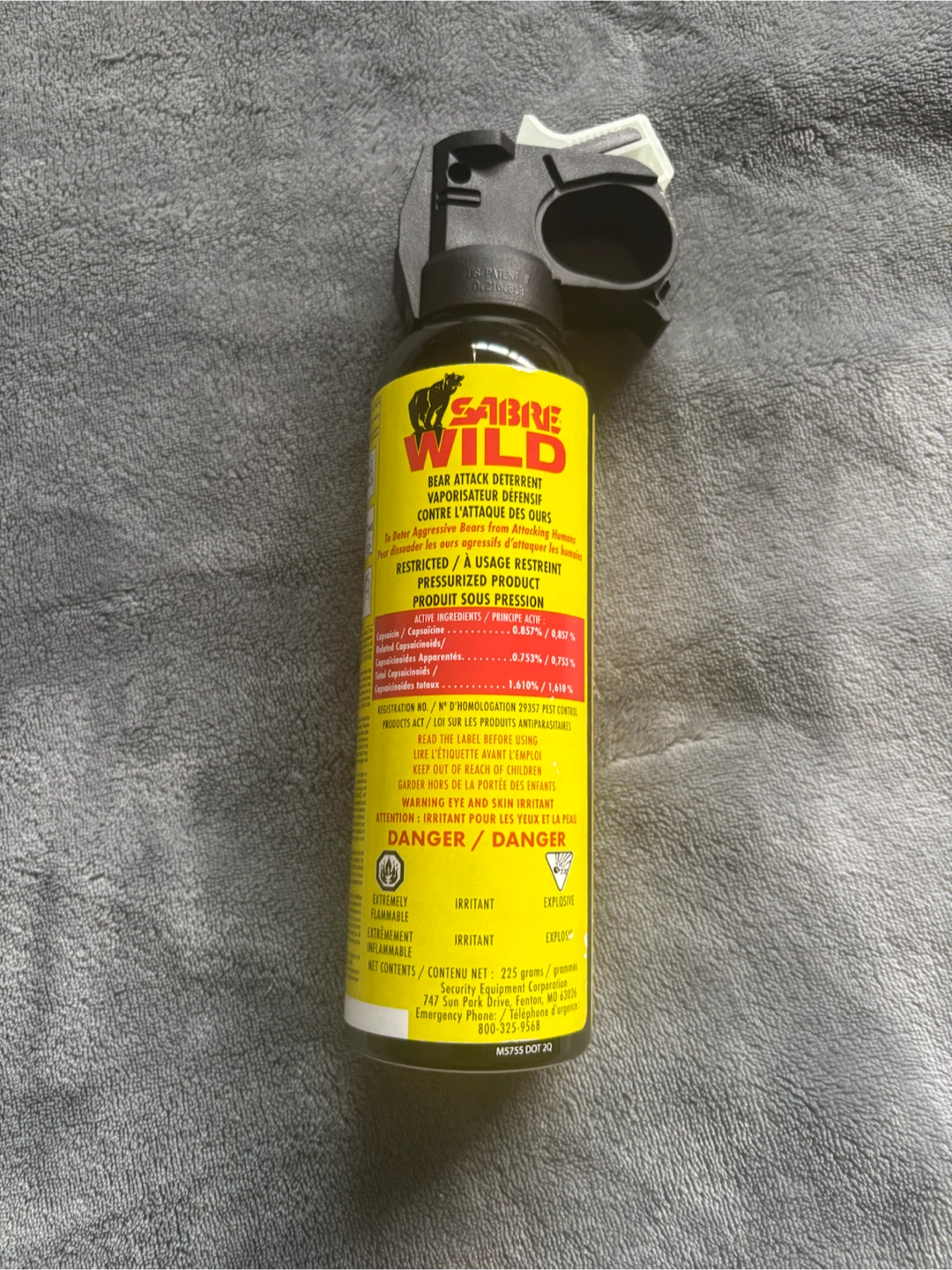 Brand New SABRE WILD Bear Attack Deterrent Spray