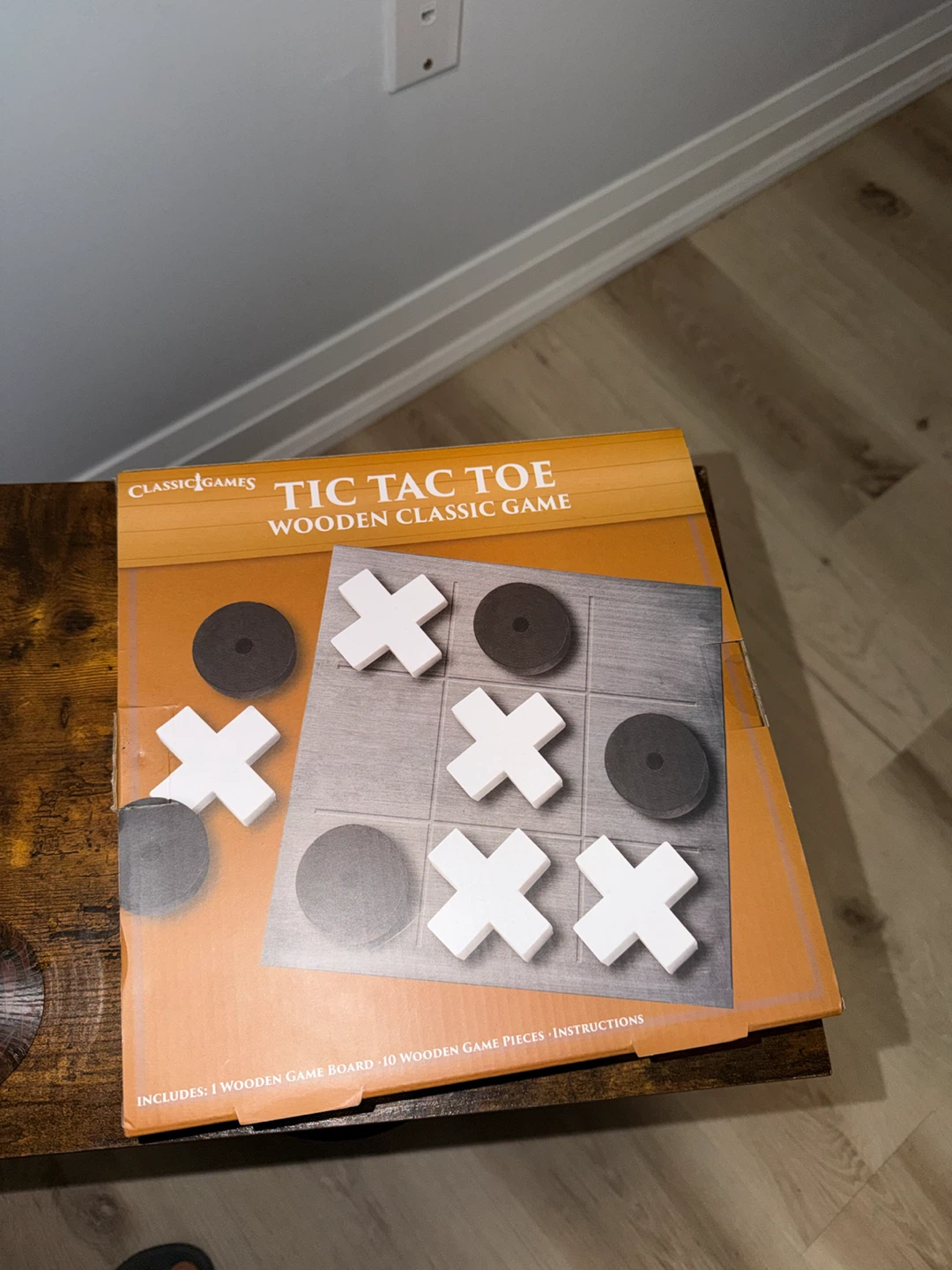 Classic Games Wooden Tic Tac Toe