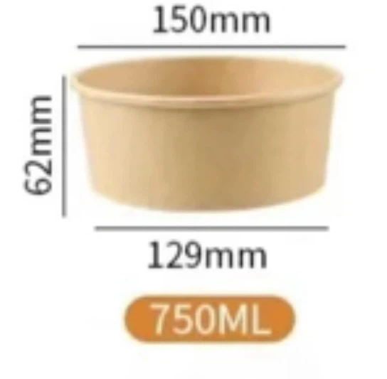 750ml Kraft Paper Bowl
