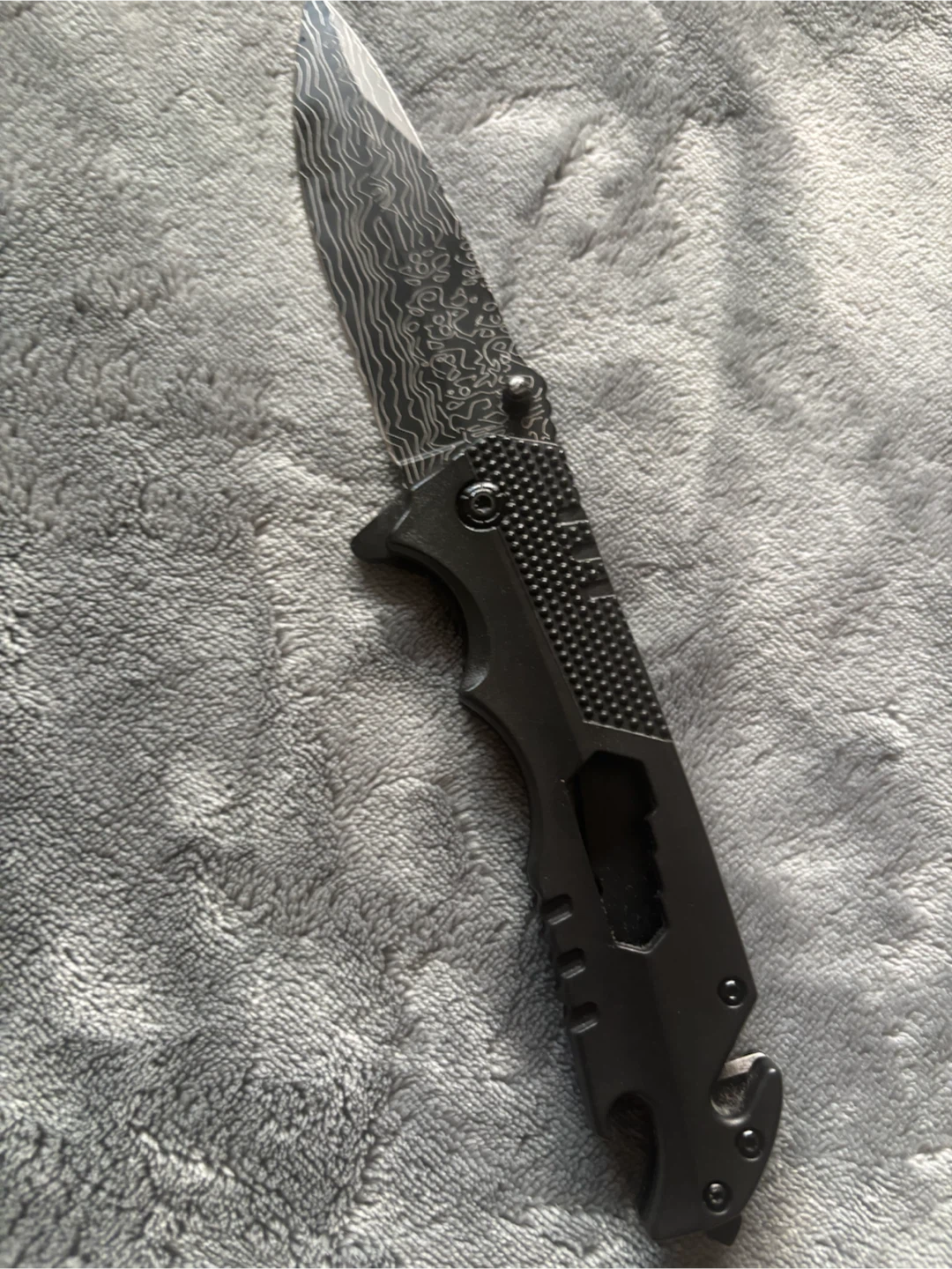 Black Folding Pocket Knife