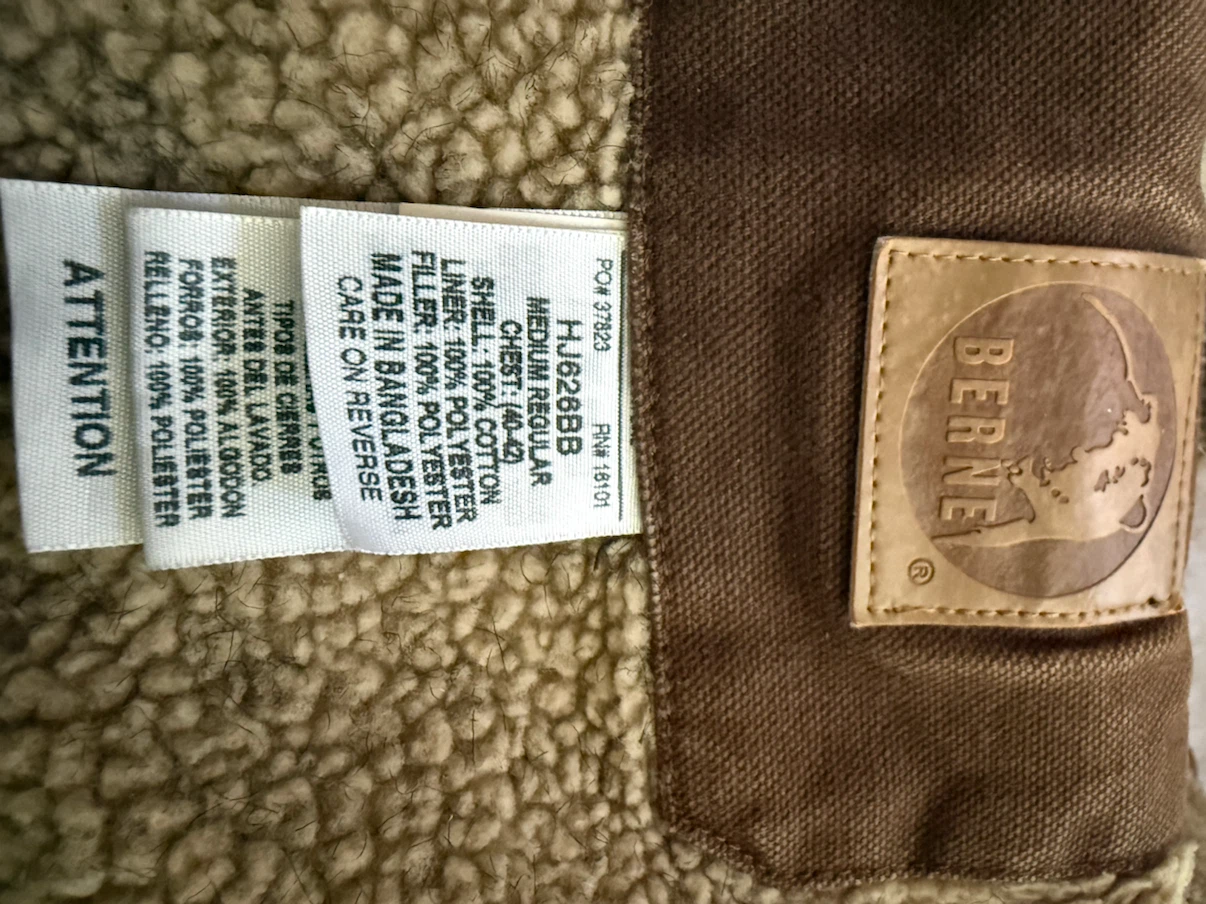 BERNE LINED CANVAS  JACKET with hood - photo 2