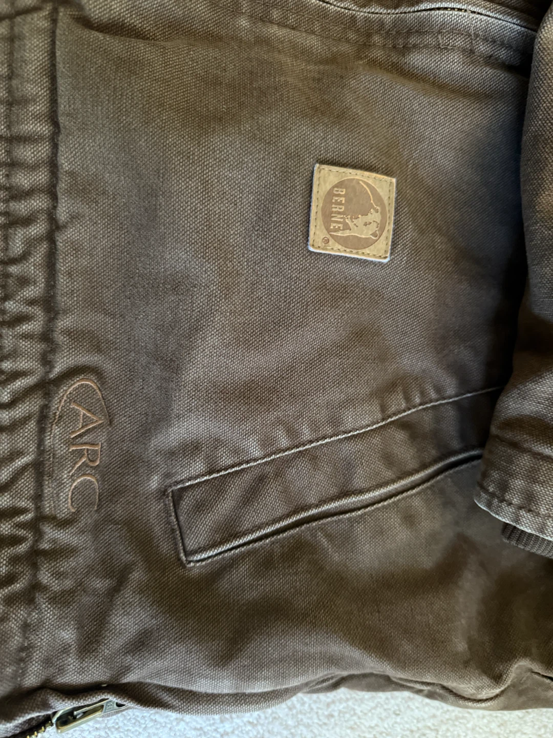BERNE LINED CANVAS  JACKET with hood - photo 5