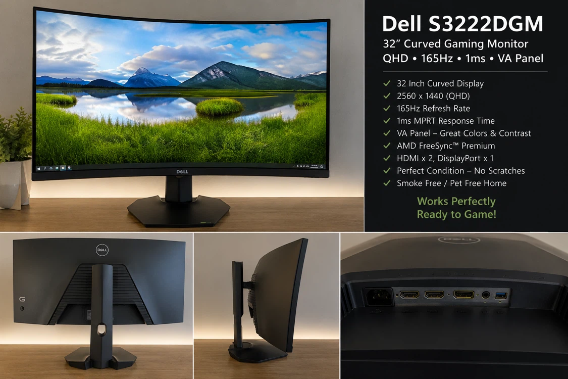 Dell S3222DGM 32” Curved Gaming Monitor - photo 2