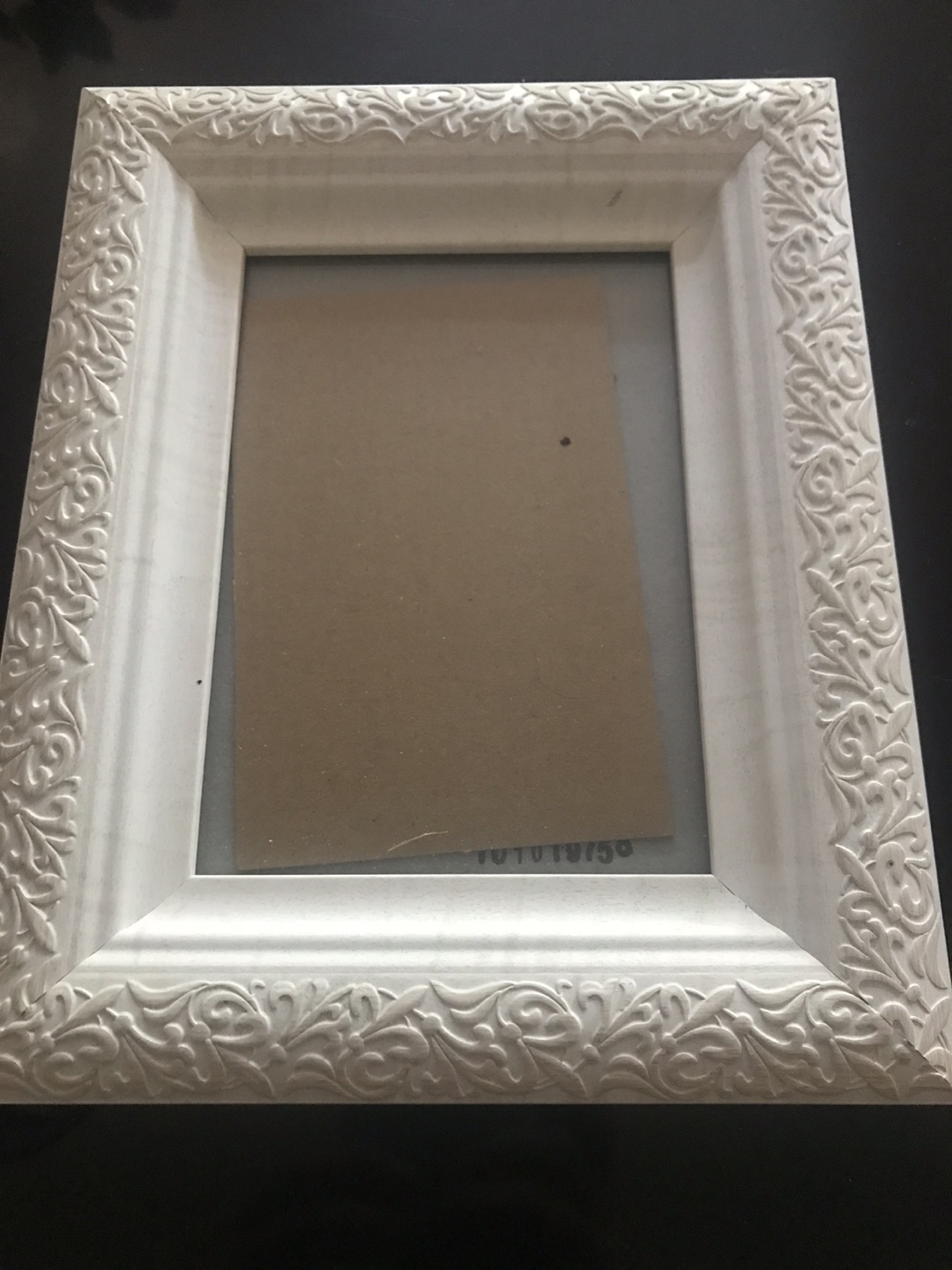 White Ornate Photo Frame