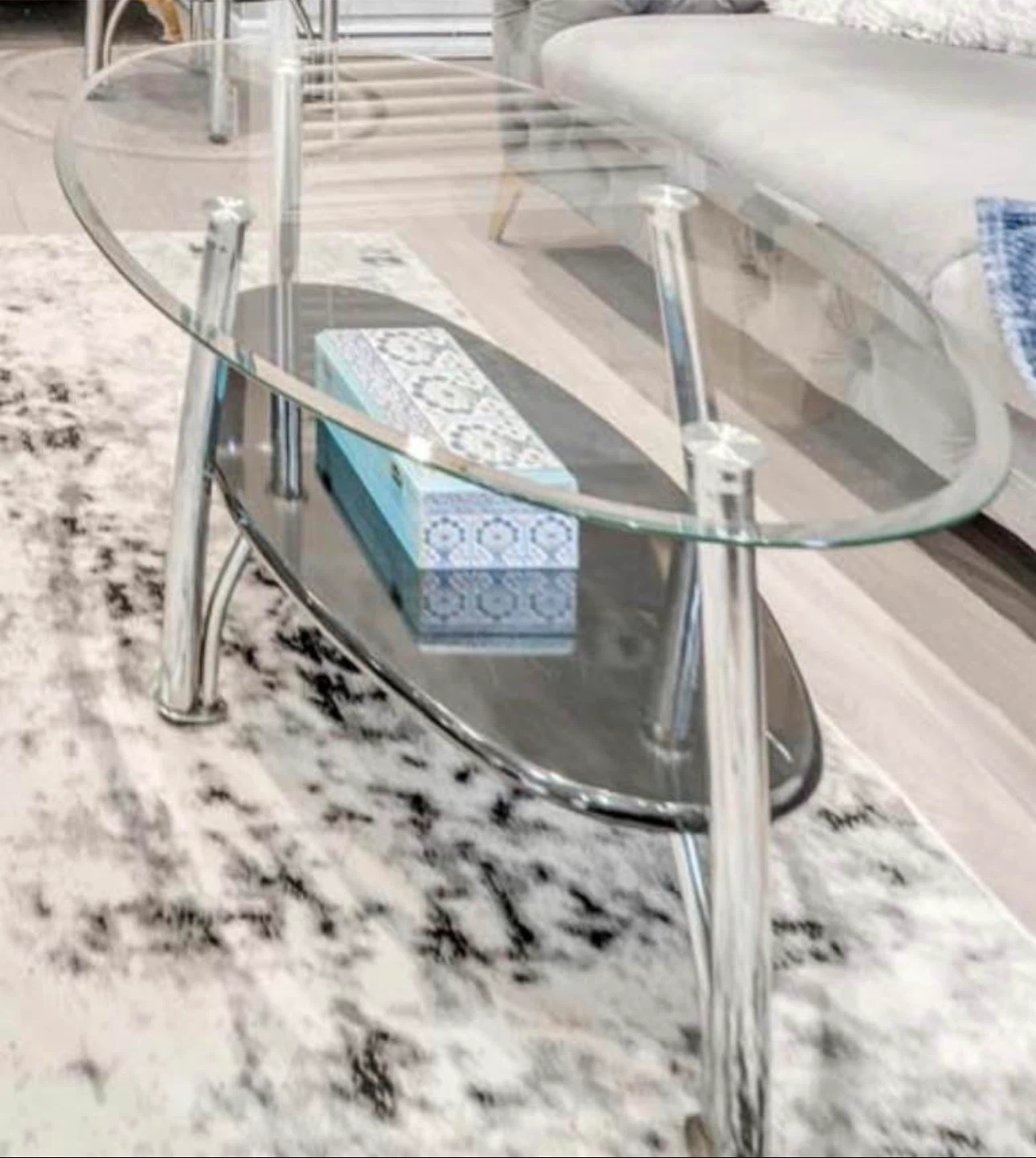 Glass Coffee Table Set