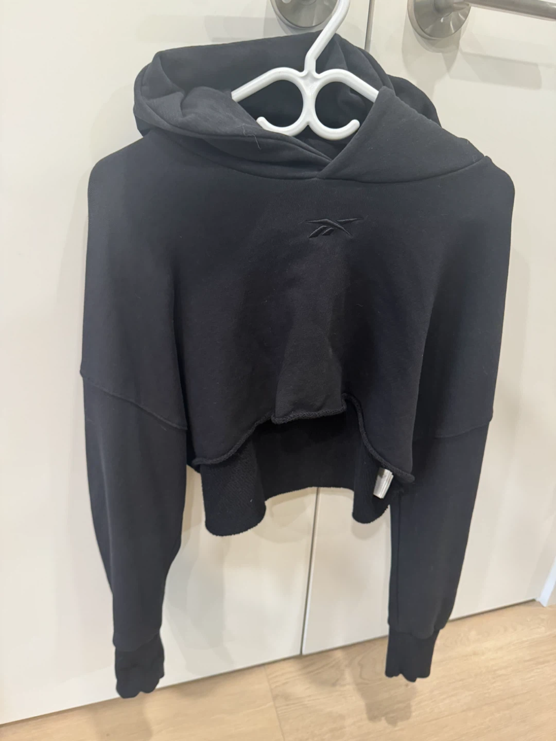 Reebok x Cardi B Black Cropped Hoodie