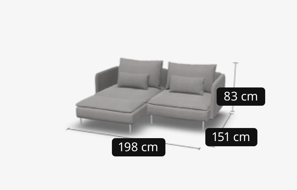 IKEA SÖDERHAMN Sectional Sofa - moving sale - photo 5