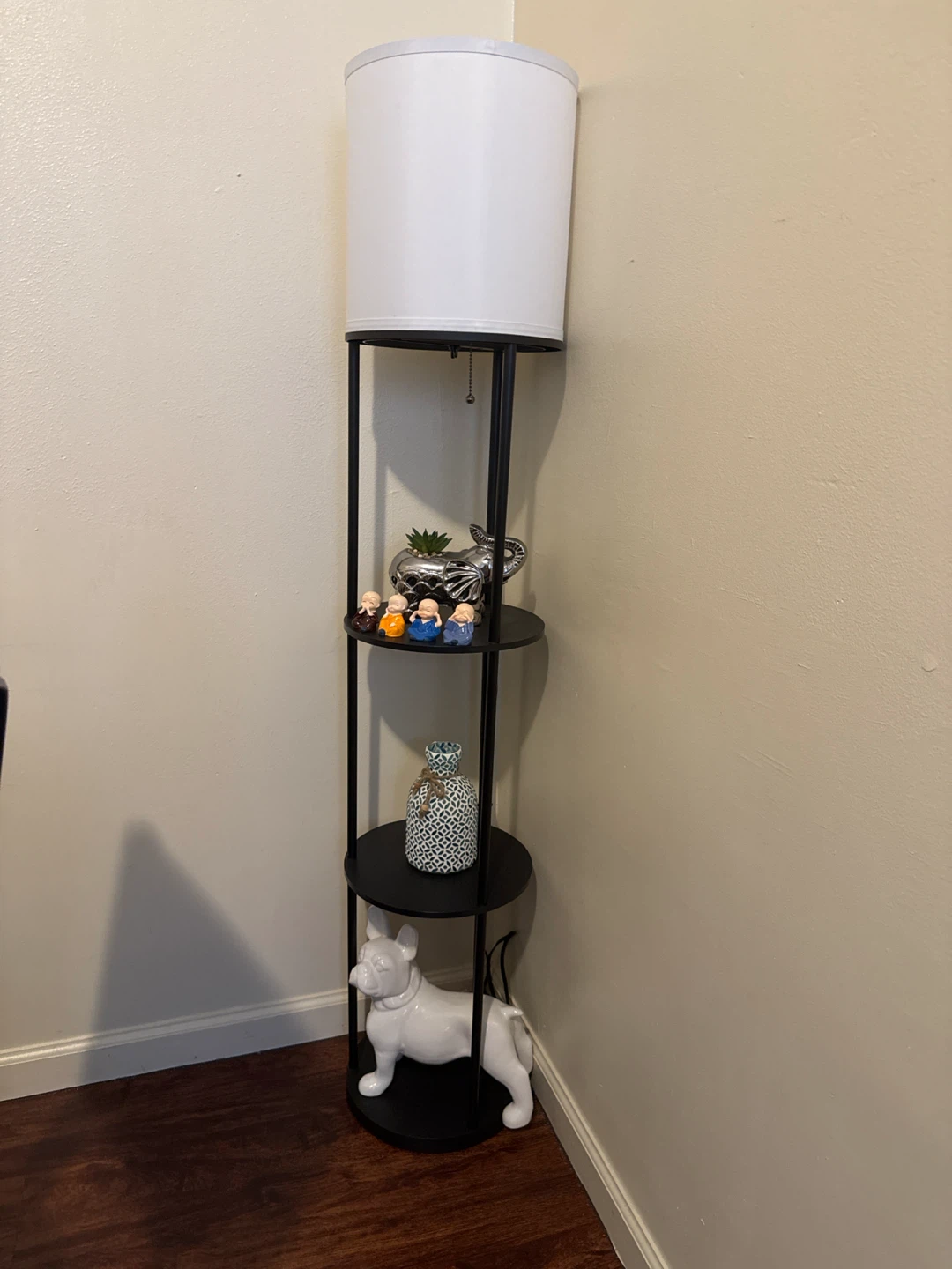Shelf Floor Lamp - Black Metal