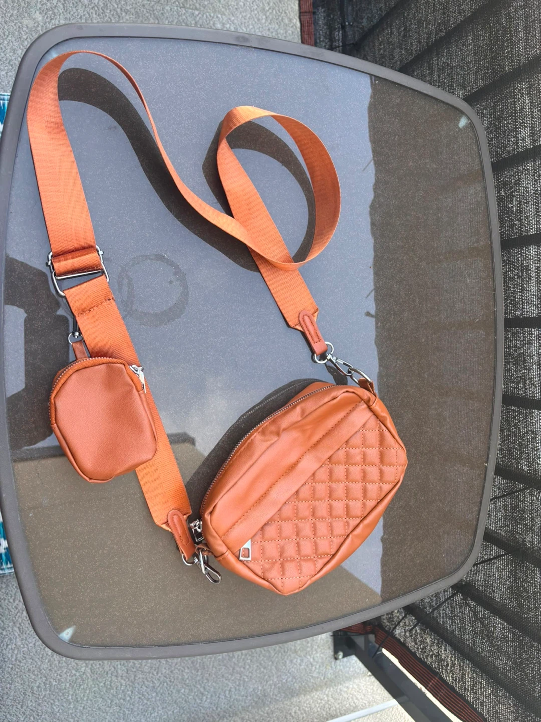 Quilted Crossbody Bag with Coin Pouch - photo 2