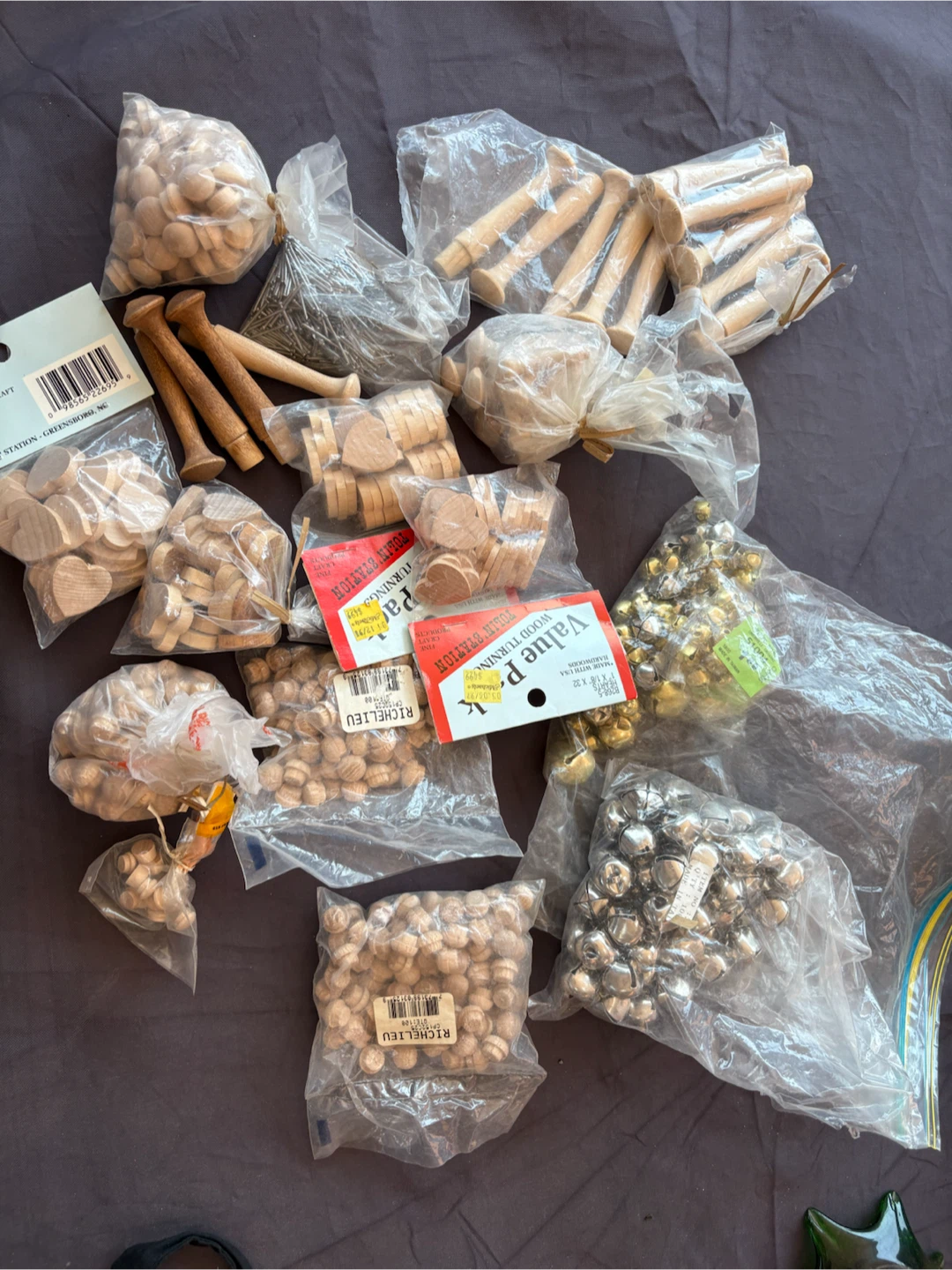 Mixed Wood Crafting & Decorating Supplies Lot